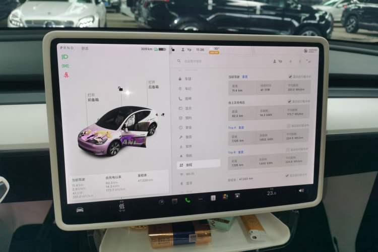 Used Tesla Model Y 2021 Long-Range All-Wheel-Drive Version Instrument Cluster