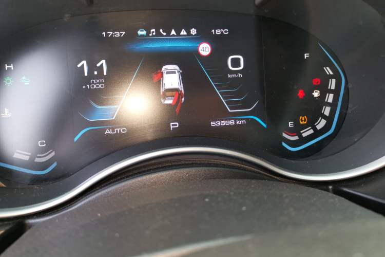 Used Haval H9 2020 2.0T Gasoline 4WD Premium Edition 5 Seats Odometer Close Up