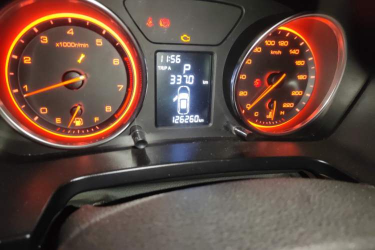 Used Hanteng X5 2018 1.5T CVT Elite Edition Odometer Close Up