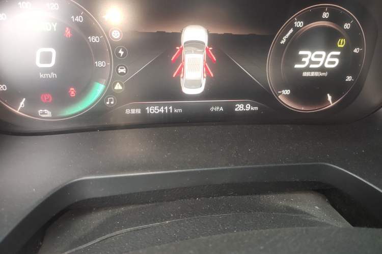 Used BAIC Beijing EU7 2019 Yifeng Edition Odometer Close Up