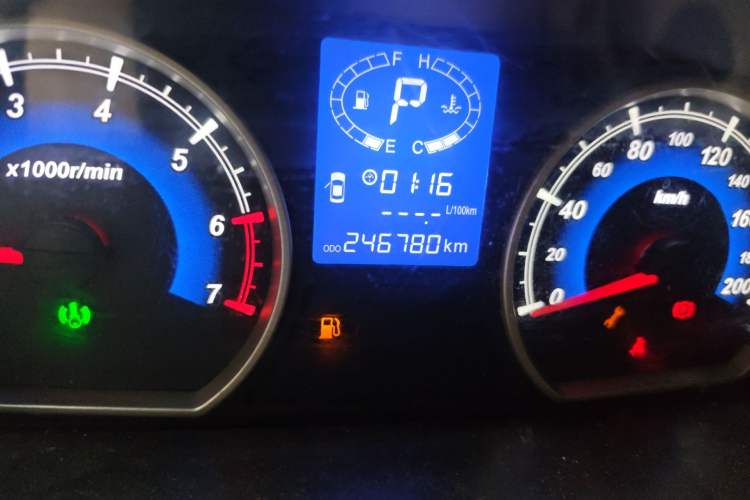 Used Karry K50 2015 1.5L Automatic Luxury Model Odometer Close Up