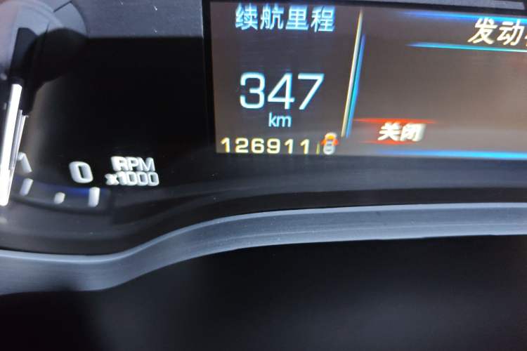 Used Cadillac SRX 2014 3.0L Comfort Model Odometer Close Up