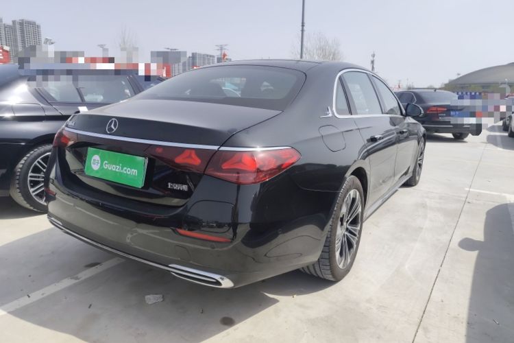 Used Mercedes-Benz E-Class New Energy 2024 E 350 e L Plug-in Hybrid Sedan Rear Right 45 Deg