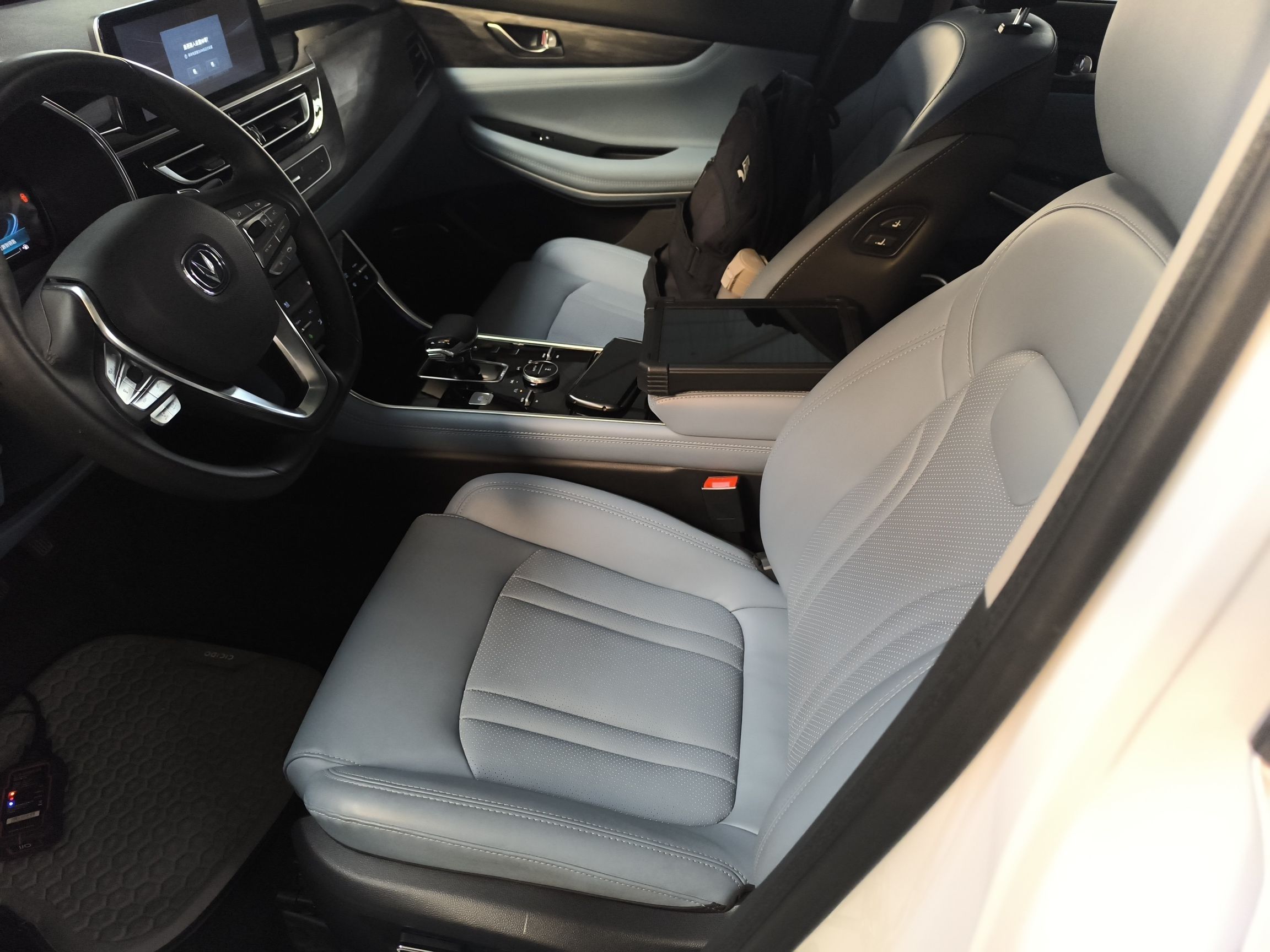 Переднее сиденье в автомобиле