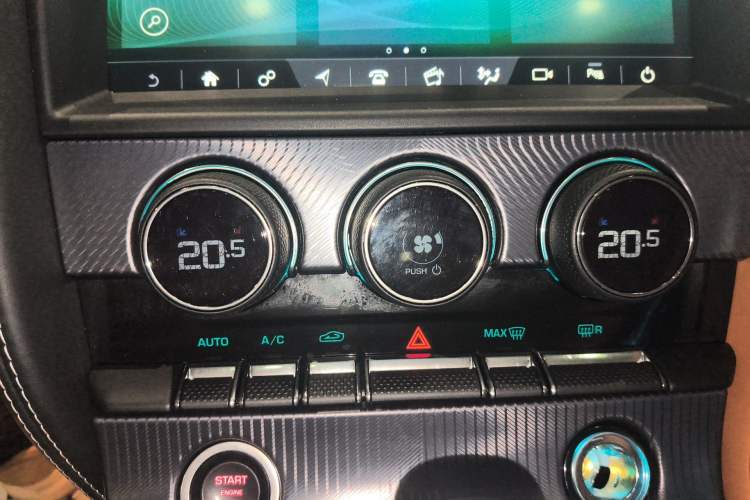 Used Jaguar F-TYPE 2021 P380 All-Wheel-Drive V6 Track Legend Edition Audio And AC Panel