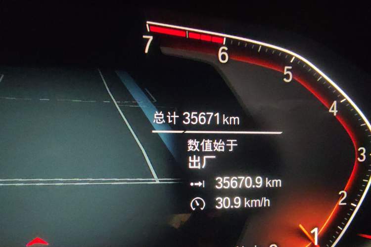 Used BMW 3 Series 2020 325Li M Sport Night Edition Package Odometer Close Up