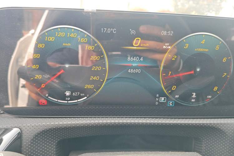 Used Mercedes-Benz A-Class 2022 Restyled A 180 L Sport Sedan Odometer Close Up