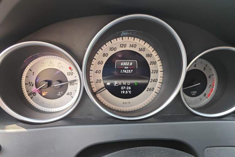 Used Mercedes-Benz C-Class 2013 C 260 CGI Fashion Model Odometer Close Up