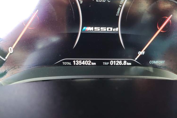 Used BMW 5 Series 2019 530Li Luxury Edition M Sport Package Odometer Close Up