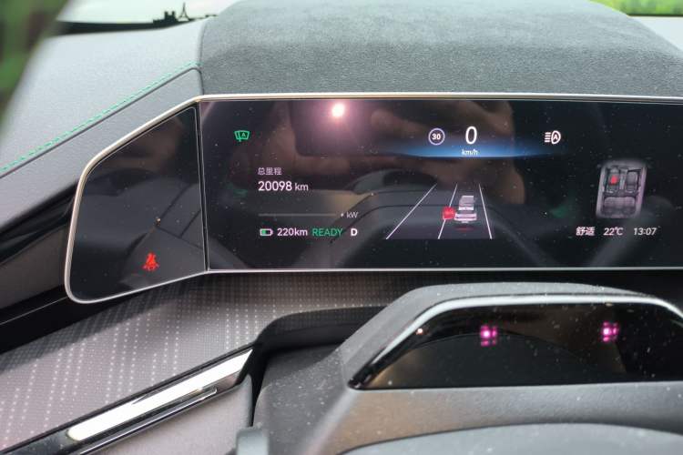 Used Zeekr 001 2023 WE Edition 86 kWh Odometer Close Up