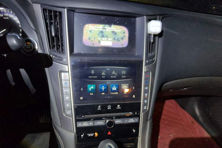 Used Infiniti Q50 2014 3.7L Luxury Sport Edition Audio And AC Panel