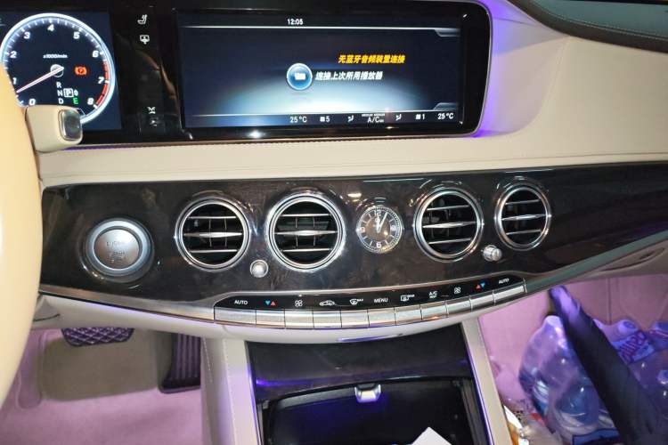 Used Mercedes-Benz S-Class 2014 S 320 L Luxury Model Audio And AC Panel