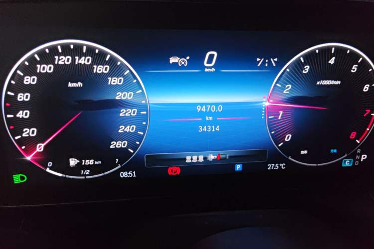 Used Mercedes-Benz C-Class 2024 Restyled C 260 L Sport Edition Odometer Close Up