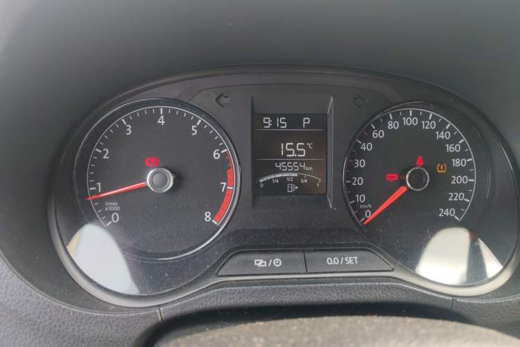 Used Volkswagen Polo 2018 1.5L Automatic Advanced Driving Model Odometer Close Up