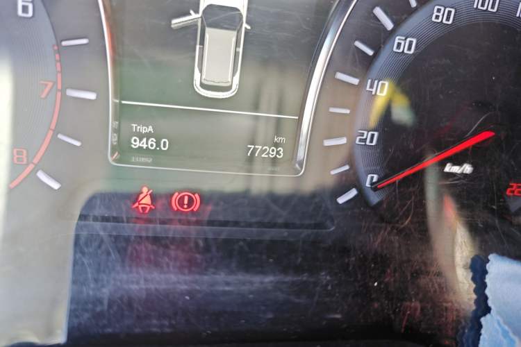 Used GAC Trumpchi GS4 2017 200T Manual Two-Wheel Drive Elite Edition Odometer Close Up