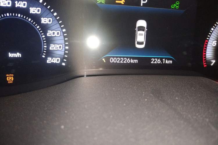 Used Peugeot 408 2022 1.6T Dream Edition Odometer Close Up