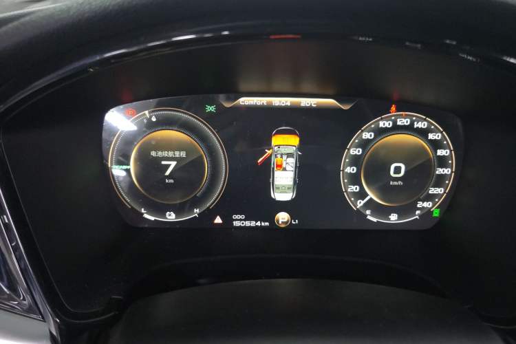 Used Geely Auto Emgrand GT New Energy 2018 1.5T PHEV Yao Ling Edition Odometer Close Up