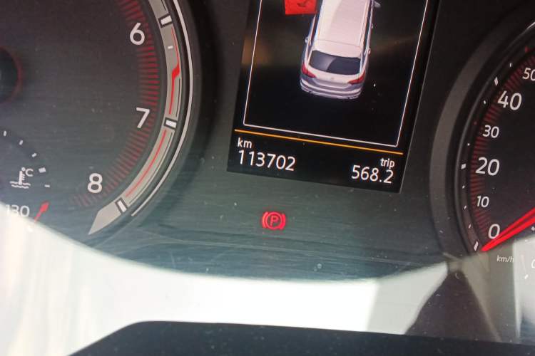 Used Volkswagen Tayron 2019 330TSI Two-Wheel-Drive Luxury Version China V Emission Standard Odometer Close Up