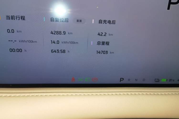 Used IM LS6 2025 Lingxi Intelligent Driving Edition Odometer Close Up