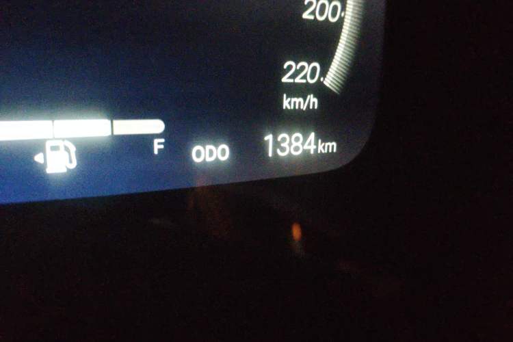 Used Toyota Crown Kluger 2024 2.5L HEV Four-Wheel Drive Premium Edition Odometer Close Up