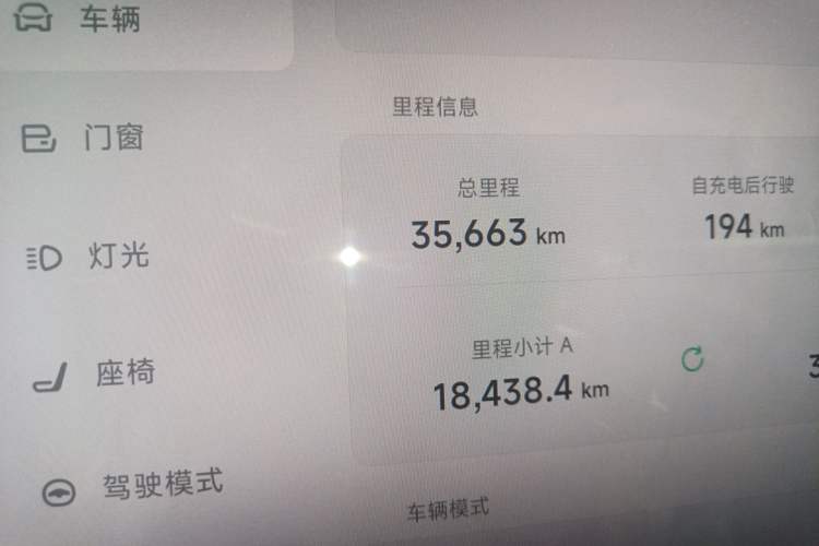 Used XPeng P7 2023 P7i 610 Max Performance Edition Odometer Close Up