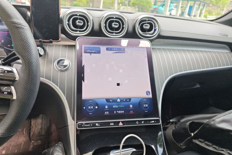 Used Mercedes-Benz C-Class 2022 C 260 L Obsidian Night Sport Edition Audio And AC Panel