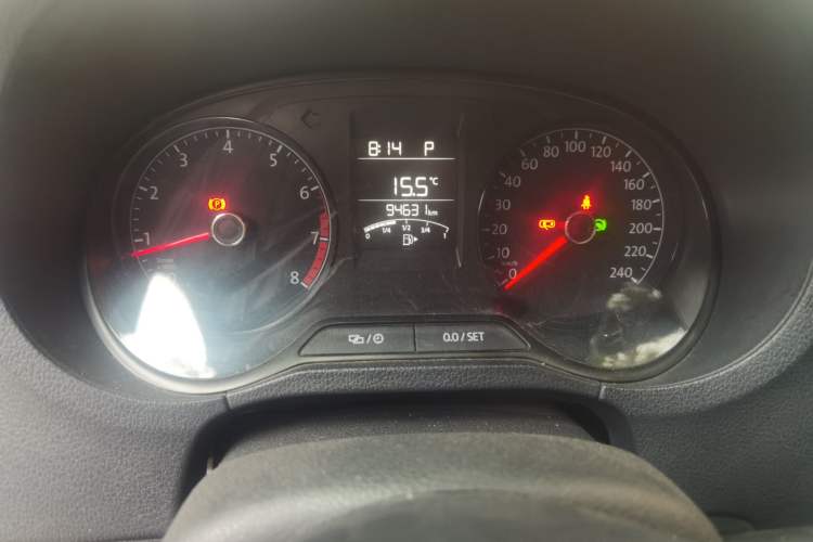 Used Volkswagen Polo 2016 1.4L Automatic Trendy Model Odometer Close Up