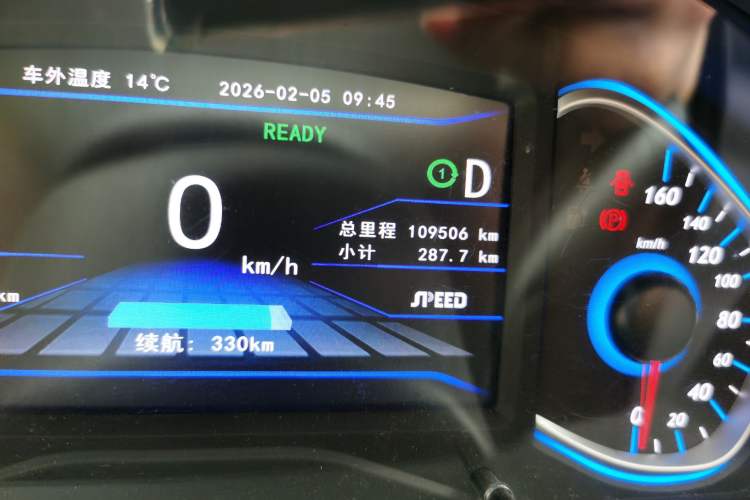 Used BAIC New Energy EC5 2019 New Style Edition Odometer Close Up