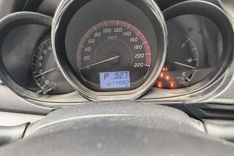 Used Toyota Vios 2021 1.5L CVT Innovation Edition Odometer Close Up