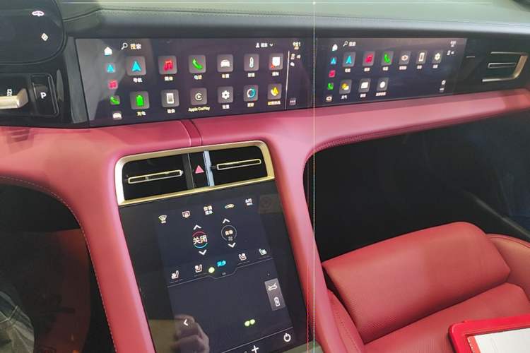 Used Porsche Taycan 2022-Year Updated Taycan Audio And AC Panel