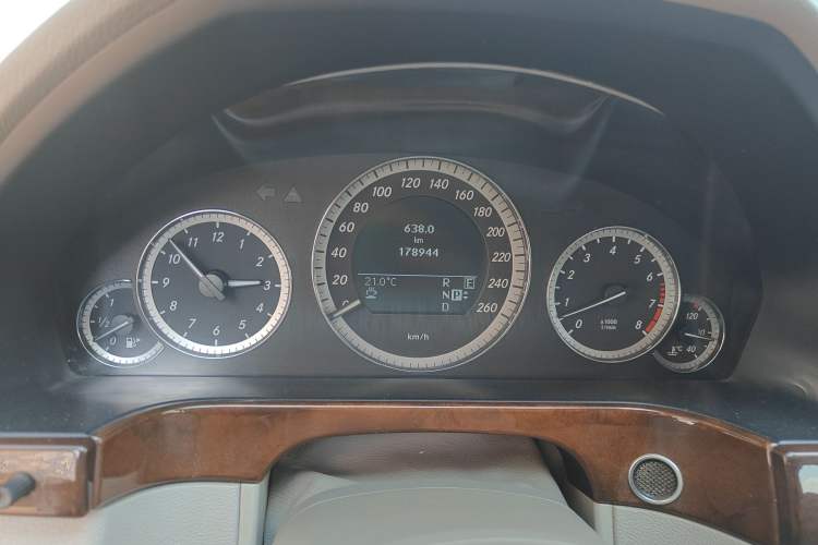 Used Mercedes-Benz E-Class 2011 E 300 L Elegant Model Odometer Close Up