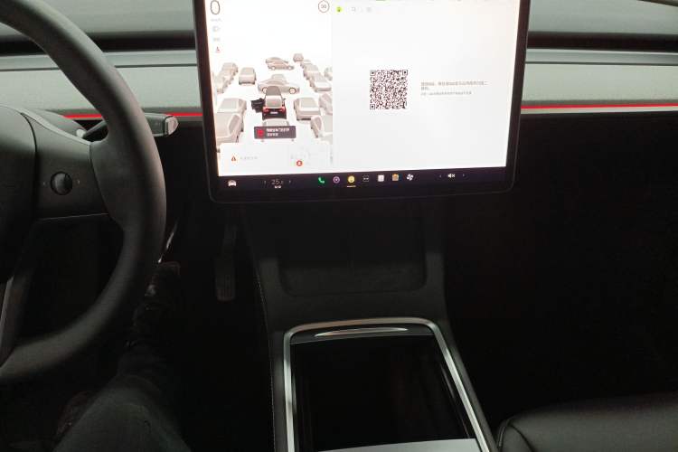 Used Tesla Model Y 2023 Long-Range All-Wheel-Drive Version Audio And AC Panel