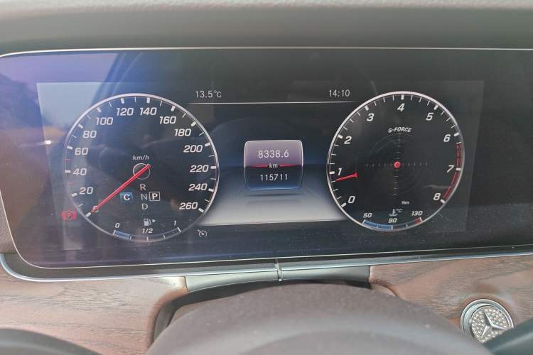 Used Mercedes-Benz E-Class 2019 E 300 L Stylish Model Odometer Close Up