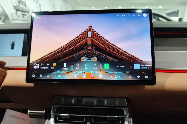 Used BYD Han L 2025 EV Four-Wheel Drive LiDAR Flagship Model Audio And AC Panel