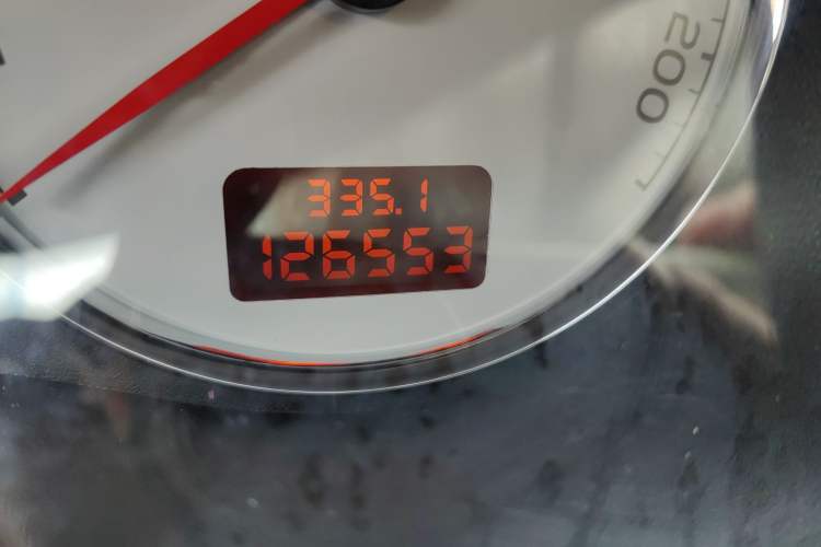 Used Peugeot 307 2010 Sedan 1.6L Automatic Comfort Edition Odometer Close Up