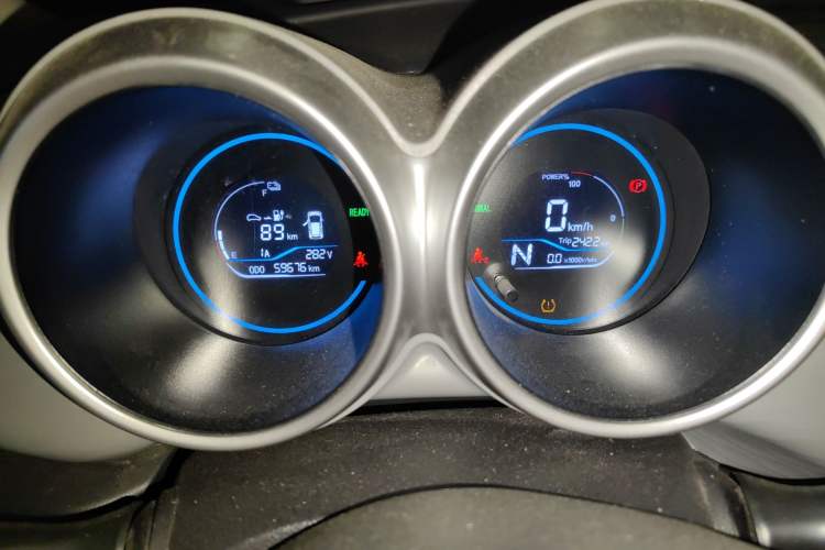 Used ORA Black Cat 2021 301 km Basic Version Odometer Close Up