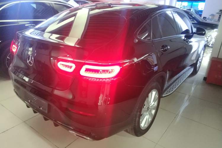 Used Mercedes-Benz GLC Coupe 2020 GLC 260 4MATIC Coupe SUV Rear Right 45 Deg