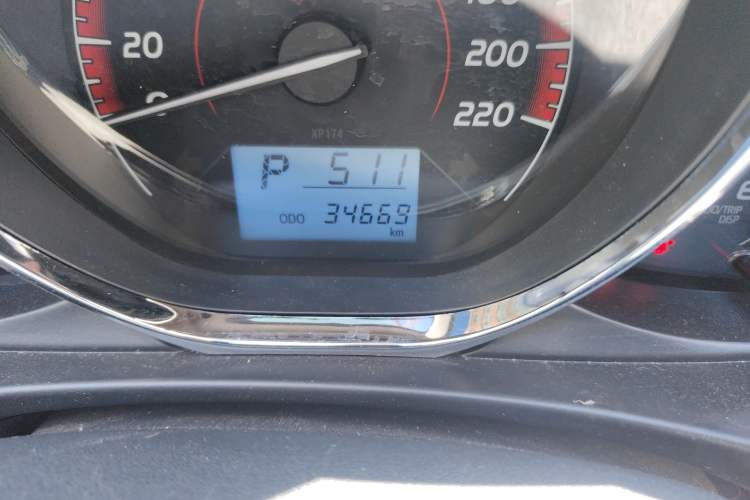 Used Toyota Vios FS 2021 1.5L CVT Fengchi Edition Odometer Close Up