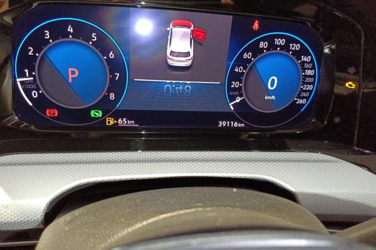 Used Volkswagen Golf 2021 280TSI DSG Pro Odometer Close Up