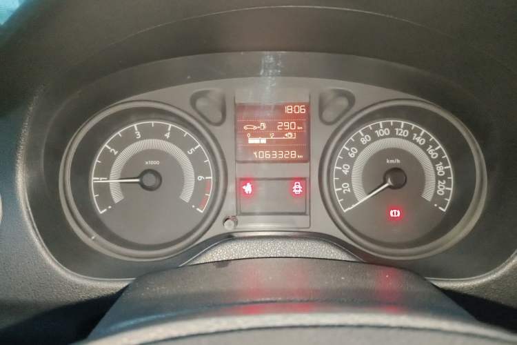 Used Peugeot 301 2014 1.6L Manual Comfort Edition Odometer Close Up