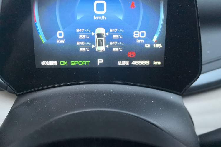 Used BYD Yuan PLUS 2024 Honor Edition 430KM Leading Model Odometer Close Up