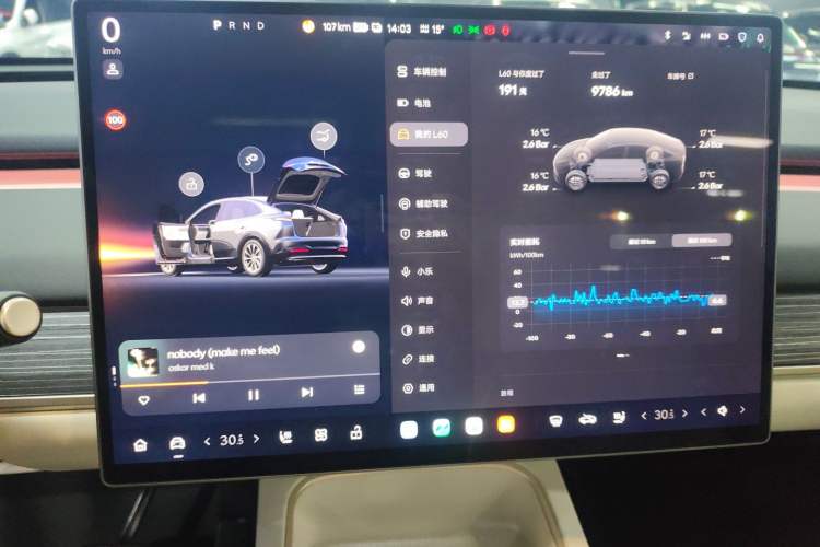 Used ONVO L60 2024 60 kWh Rear-Drive Version Audio And AC Panel