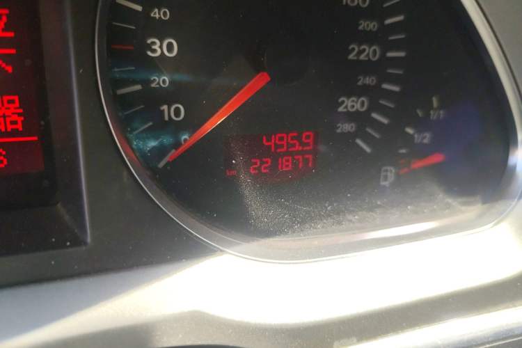 Used Audi A6L 2008 2.4L Prestige Edition Odometer Close Up