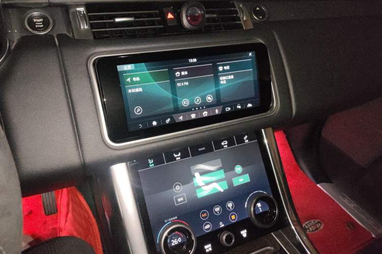 Used Land Rover Range SportNew Energy 2018 P400e Audio And AC Panel