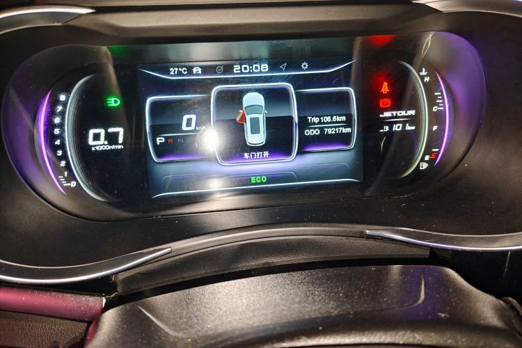 Used JETOUR X90 2019 1.6T DCT Luxury Touring Edition 7 Seats China VI Standard Odometer Close Up