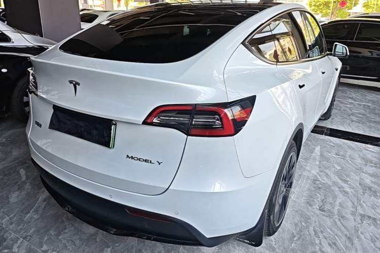 Used Tesla Model Y 2021 Long-Range All-Wheel-Drive Version 3D7 Rear Right 45 Deg