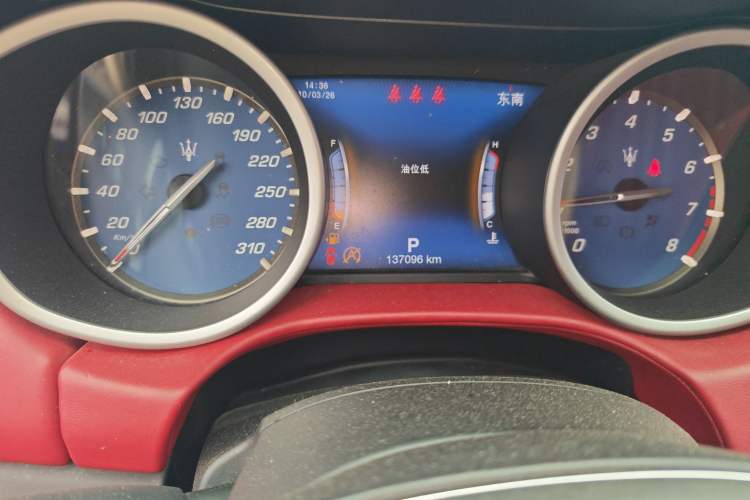 Used Maserati Ghibli 2018 Revised Version 3.0T Standard Edition Odometer Close Up