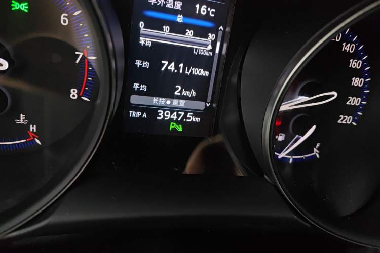 Used Toyota C-HR 2020 2.0L Luxury Edition Odometer Close Up