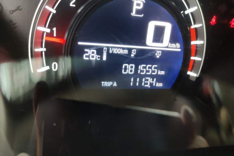 Used Honda CR-V 2019 Brilliant Edition 240TURBO CVT 2WD Comfort Version China VI Emission Standard Odometer Close Up