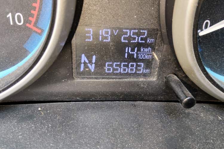 Used Karry Youyou EV 2021 Van Model SQR5037 Odometer Close Up